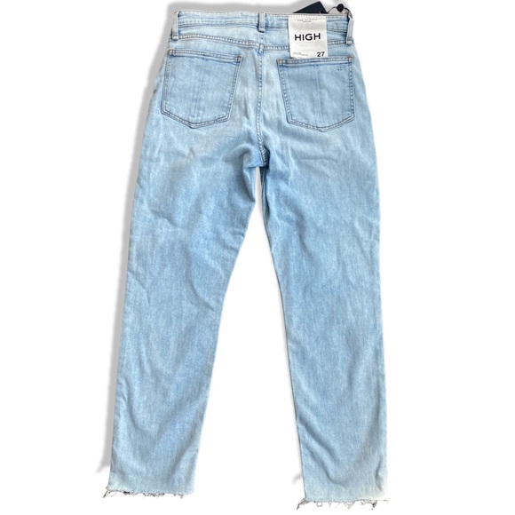 NWT rag & bone High-Rise Ankle Cigarette Light-Wash Jeans in Women's Size 27 - Picture 2 of 4